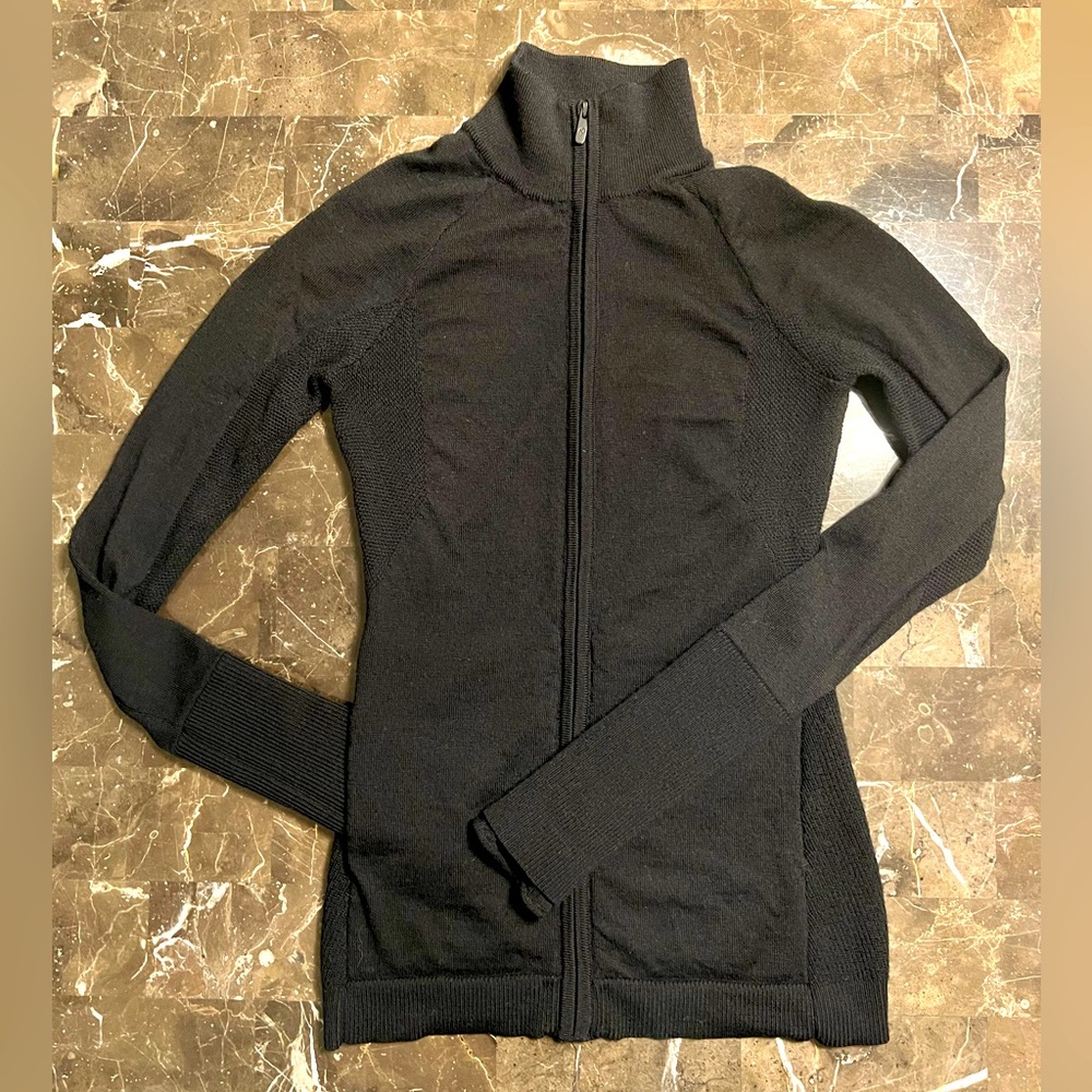 Lululemon Black Full Zip Sweater